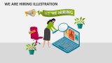 We Are Hiring Illustration - Slide 1