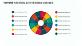 Twelve Section Concentric Circles - Slide 1