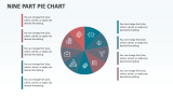Nine Part Pie Chart - Slide 1