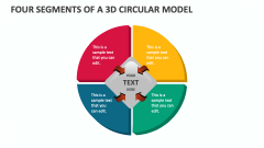 Four Segments of a 3D Circular Model - Slide 1