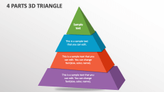 4 Parts 3D Triangle - Slide 1