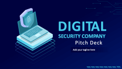 Digital Security Company Pitch Deck - Slide 1