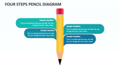 Four Steps Pencil Diagram - Slide 1
