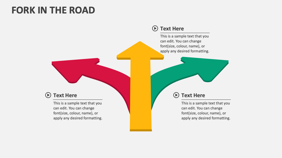 Fork in the Road PowerPoint and Google Slides Template - PPT Slides