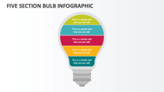 Five Section Bulb Infographic - Slide 1