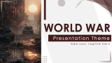World War Presentation Theme - Slide 1
