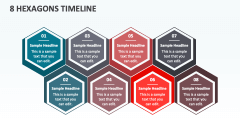 8 Hexagons Timeline - Slide 1