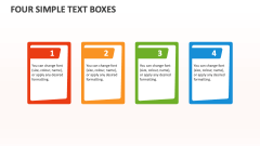Four Simple Text Boxes - Slide 1