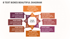 8 Text Boxes Beautiful Diagram - Slide 1