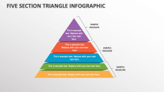 Five Section Triangle Infographic - Slide 1