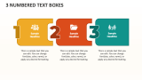 3 Numbered Text Boxes - Slide 1