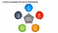 5 Circle Connected with Pentagon - Slide 1
