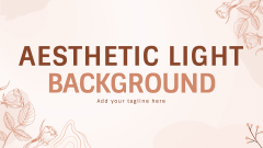 Aesthetic Light Background - Slide 1