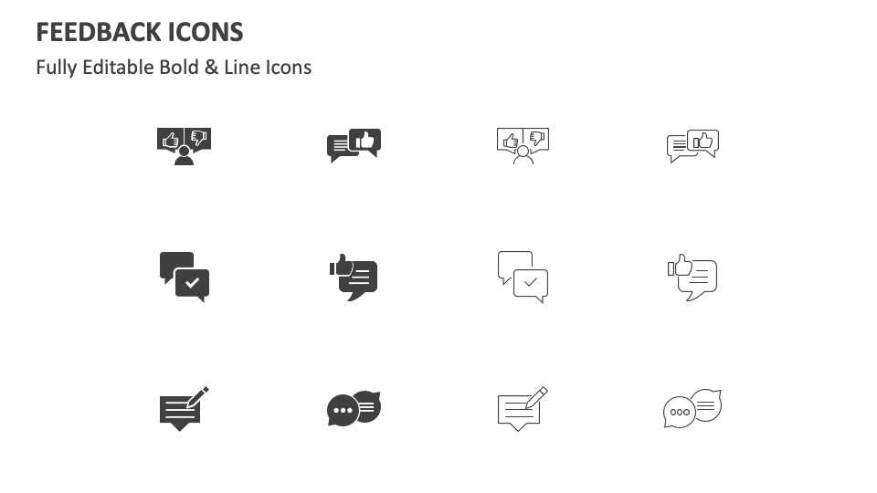 Feedback Icons for Google Slides and PowerPoint
