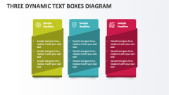 Three Dynamic Text Boxes Diagram - Slide 1