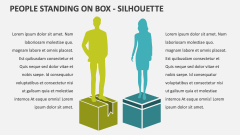 People Standing on Box - Silhouette - Slide 1