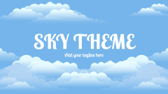 Sky Theme - Slide 1