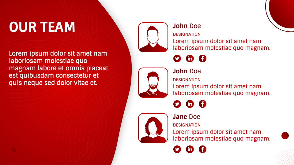 Red Corporate Presentation Theme for Google Slides and PowerPoint