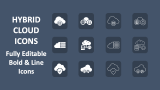 Hybrid Cloud Icons - Slide 1