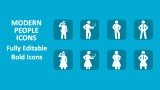 Modern People Icons - Slide 1