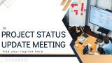 Project Status Update Meeting - Slide 1