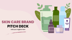 Skin Care Brand Pitch Deck - Slide 1