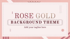Rose Gold Background Theme - Slide 1