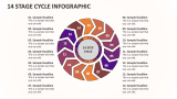 14 Stage Cycle Infographic - Slide 1