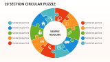 10 Section Circular Puzzle - Slide 1
