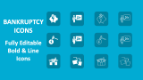 Bankruptcy Icons - Slide 1