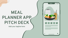 Meal Planner App Pitch Deck - Slide 1