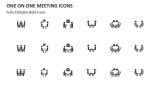 One on One Meeting Icons - Slide 2