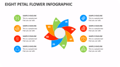 Eight Petal Flower Infographic - Slide 1