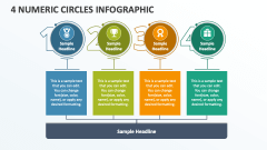 4 Numeric Circles Infographic - Slide 1
