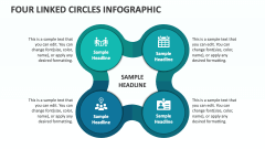 Four Linked Circles Infographic - Slide 1