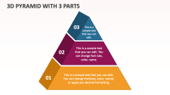 3D Pyramid with 3 Parts - Slide 1