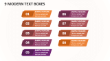 9 Modern Text Boxes - Slide 1