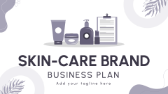 Skin Care Brand Business Plan - Slide 1