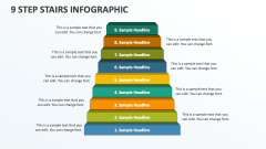 9 Step Stairs Infographic - Slide 1