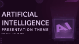 Artificial Intelligence Theme - Slide 1