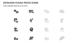 Detached Puzzle Pieces Icons - Slide 2