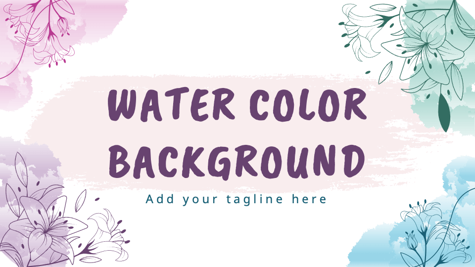 Water Color Background - Slide 1