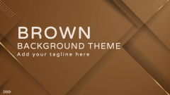 Brown Background Theme - Slide 1