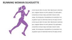 Running Woman Silhouette - Slide 1