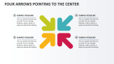 Four Arrows Pointing to the Center - Slide 1