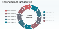 9 Part Circular Infographic - Slide 1