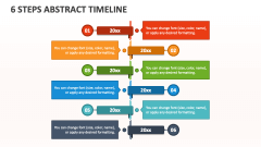 6 Steps Abstract Timeline - Slide 1