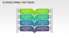 8 Choice Spiral Text Fields - Slide 1