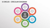 6 Circles - Circular Diagram - Slide 1