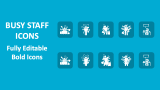 Busy Staff Icons - Slide 1